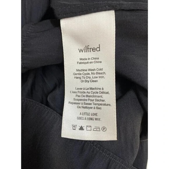 Aritzia Wilfred Almeida Mini Pleated Black Dress Sleeveless Pockets V Ne… - Picture 4 of 6